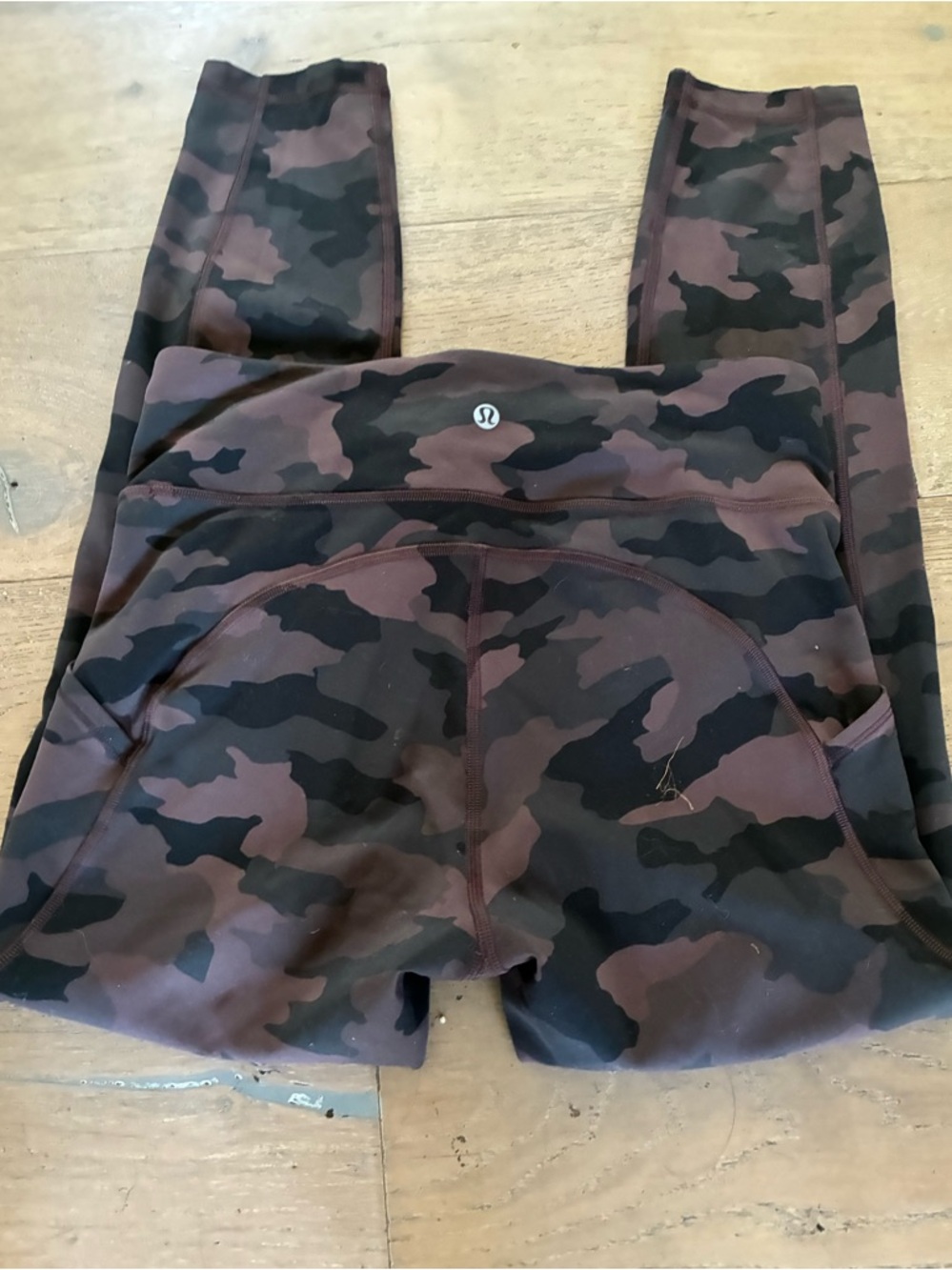 Lululemon Women's Brown Camo High-Rise Leggings 8